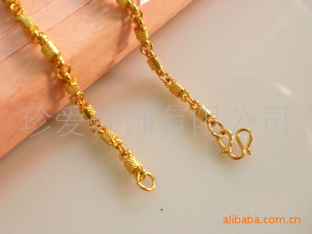 厂家直销 夏季热卖 <em>女士</em>仿黄金项链 镀金<em>饰品</em> 批