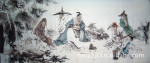供应字画国画何艺小八尺写意人物DR010-80 2