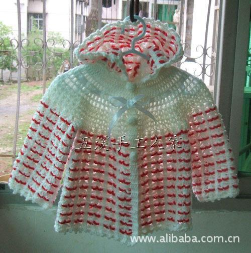【纯手工编织/春季<em>宝宝</em>毛衣/<em>钩针毛衣</em>/流行镂空