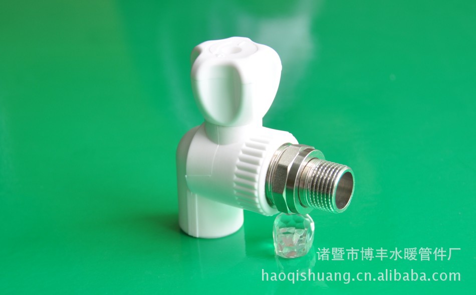 【优质PP-R90度外丝铜芯活接球阀】