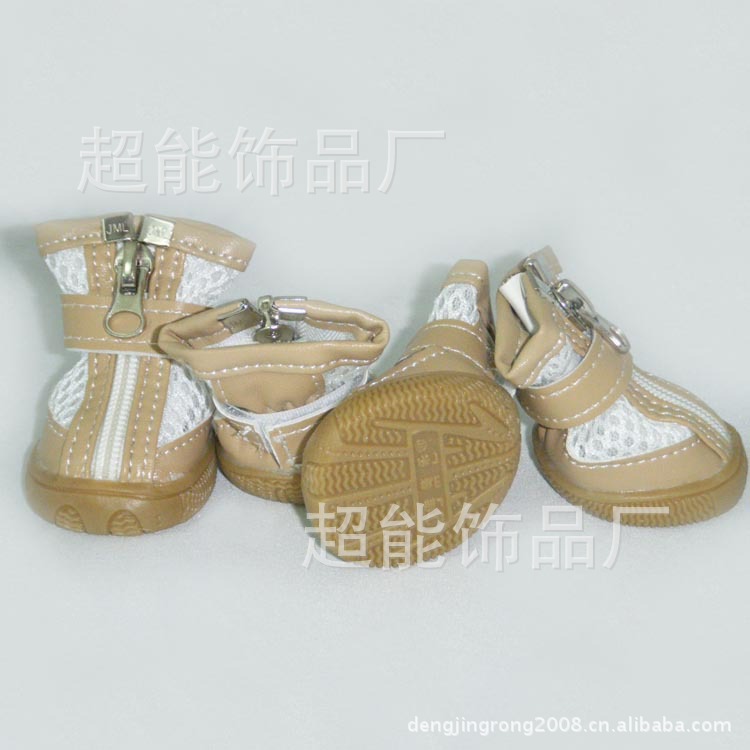 【供应网眼透气拉链魔术绑带宠物狗鞋 宠物鞋狗鞋 X8703】价格,厂家,图片,宠物服装服饰,广州市艾力丝丝宠物用品有限公司-马可波罗网