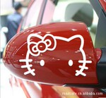 后视镜贴 hello KITTY猫 反光镜车贴 个性搞笑 车贴 汽车贴纸