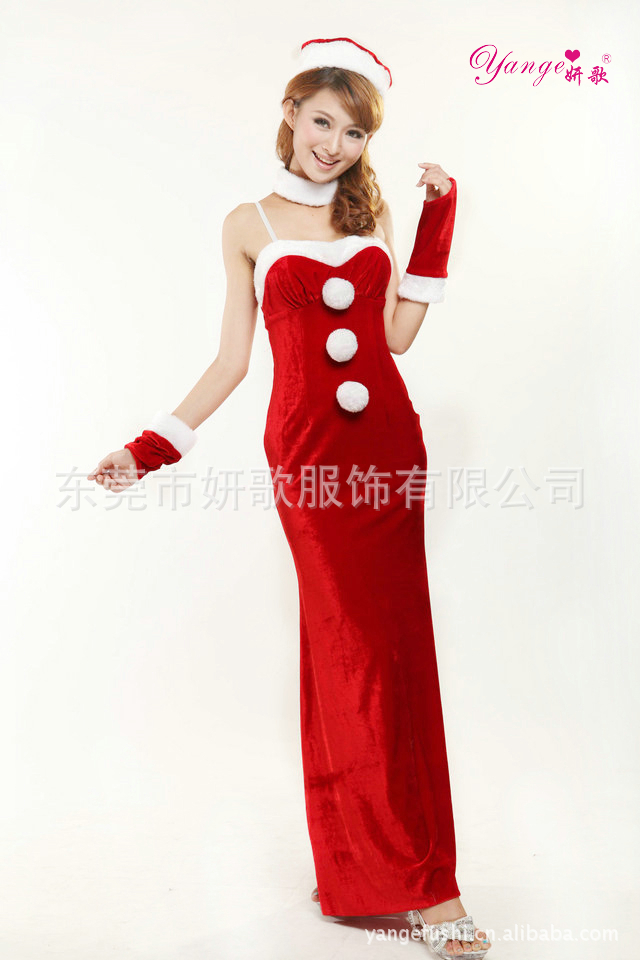 <em>厂家直销</em> 圣诞装 圣诞<em>马甲</em>礼服圣诞装演出服舞
