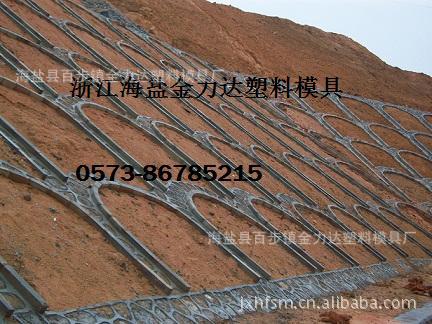 混凝土边坡拱形骨架塑料模具 预制挡水块塑料模具