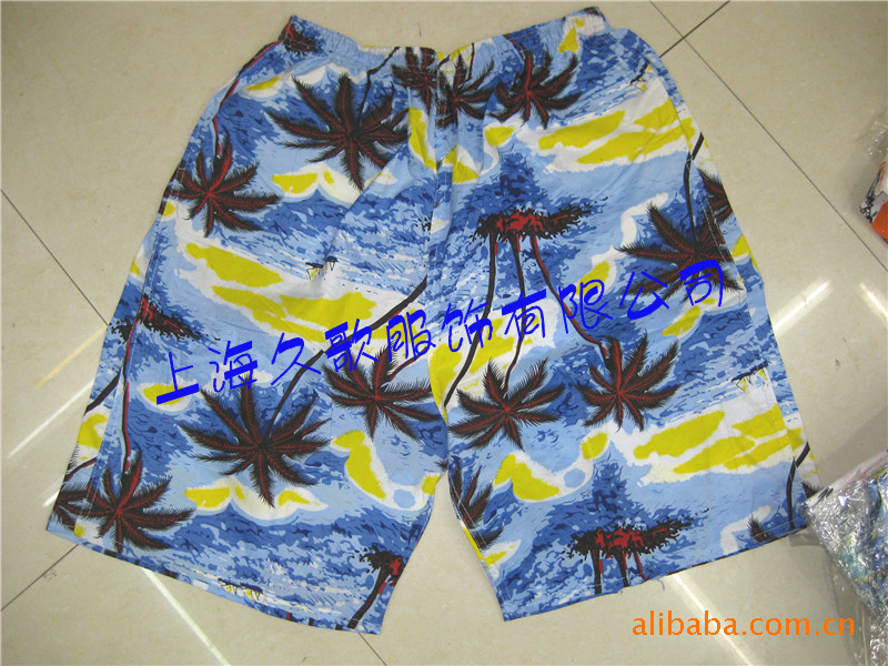 【批发供应新款男式夏威夷风情沙滩裤】