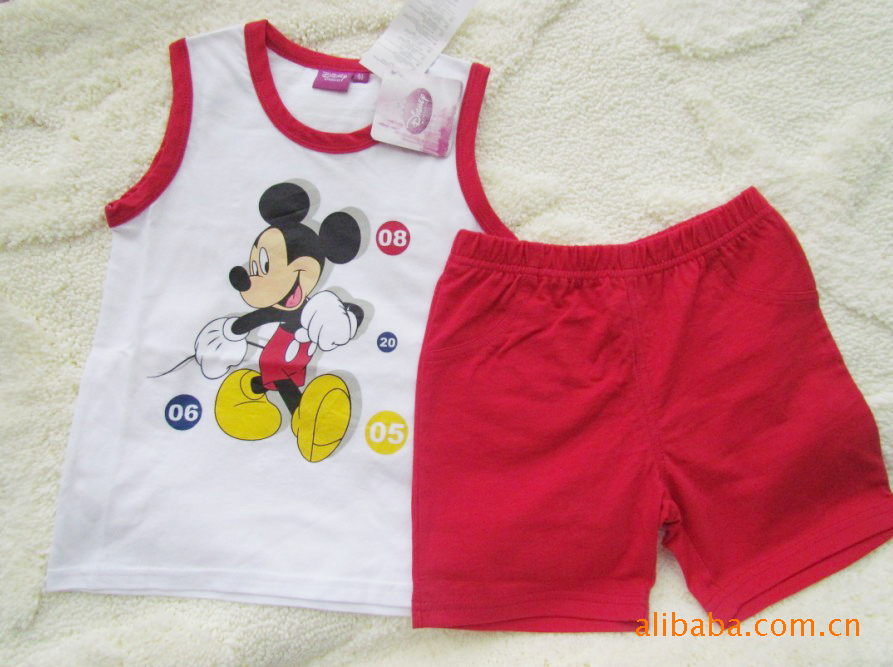儿童背心<em>短裤套装</em> <em>夏季清仓</em>特价疯抢~迪斯尼米