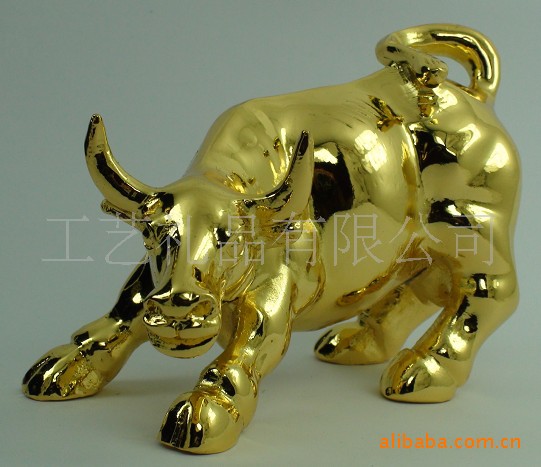 【风水吉祥物 开光华尔街牛\/极旺偏财利 炒股房