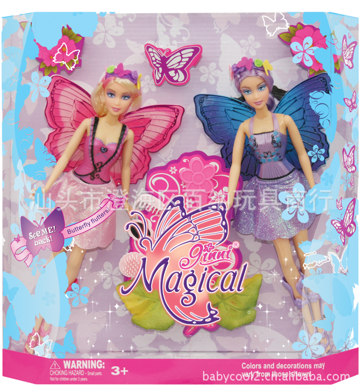 【新款 正品金妮芭比娃娃蝴蝶套装 蝴蝶公主姐