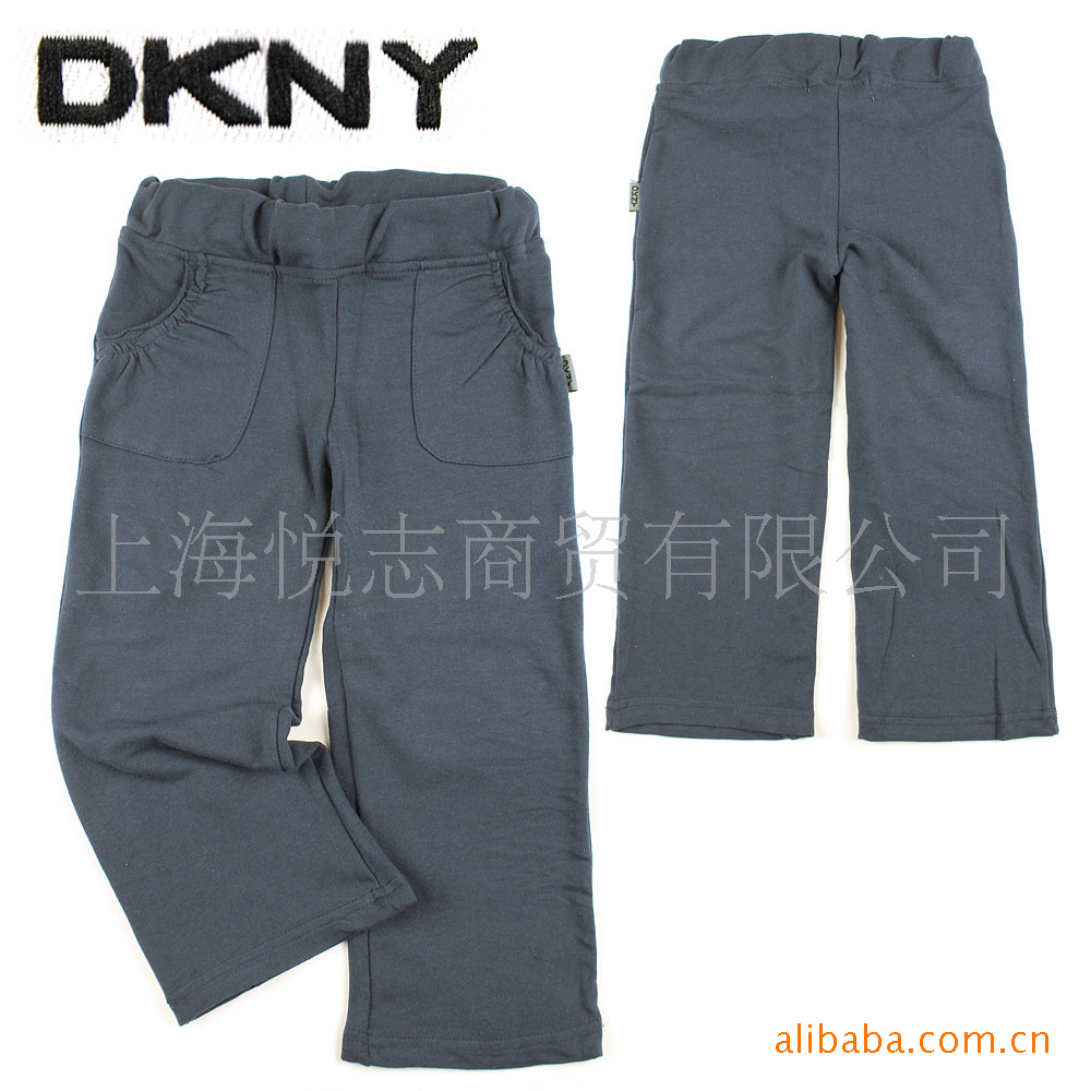 DKNY 外贸原单 弹性面料 4色入 女童 长裤 休闲
