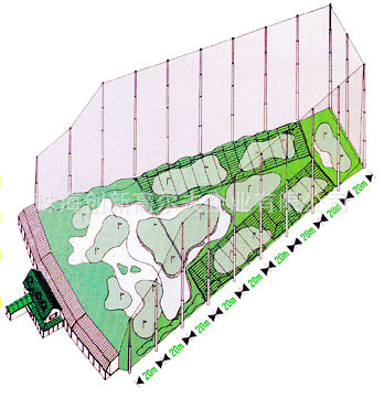 高尔夫球场围网工程 (果岭,土建,灌溉,造型,装修,种草