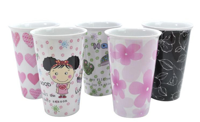 【Y025933 日常用品批发优啦环保陶瓷马克杯