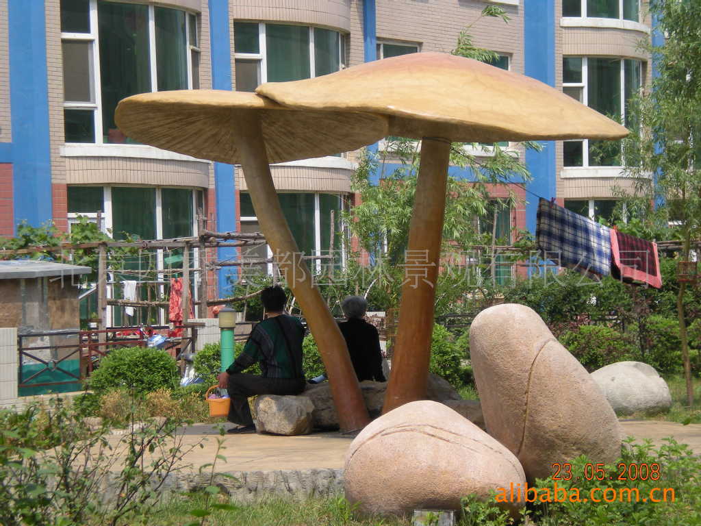 水泥制造凉亭,水泥花架、雕塑花架,塑木凉亭,园