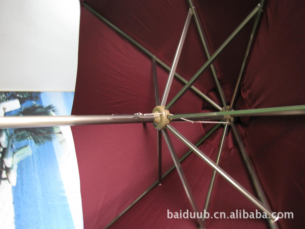 大量供应高质量高品质低价位条纹手拉绳太阳伞