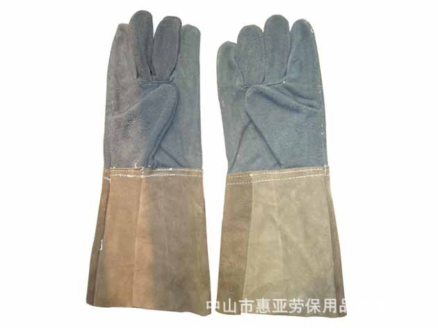 长袖皮电焊手套 长皮手套 电焊皮手套 劳保手套 劳保用品找惠亚-个人