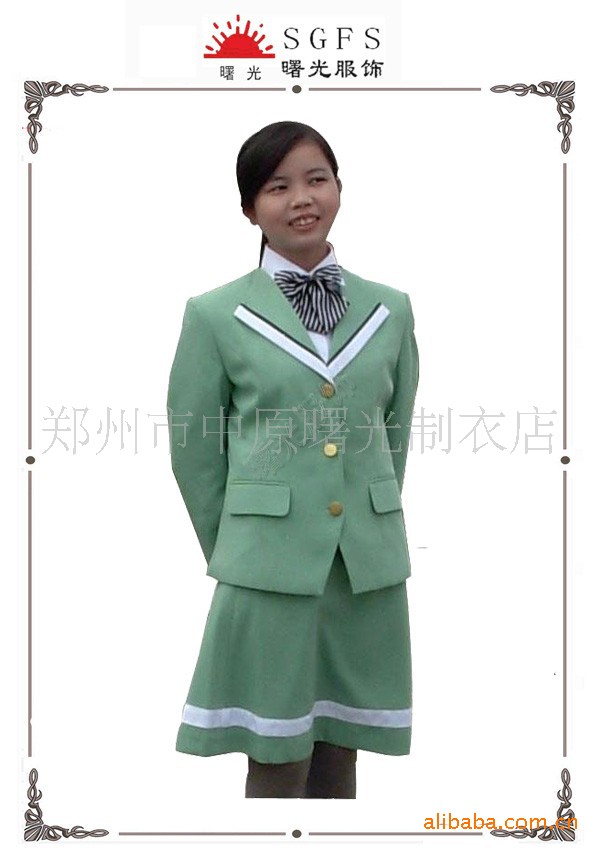 中学秋季女生校服制服 裙装图片,中学秋季女生