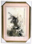 湘绣精品《雨后清荷》家居用品、礼品、收藏、湖南特色手工艺品