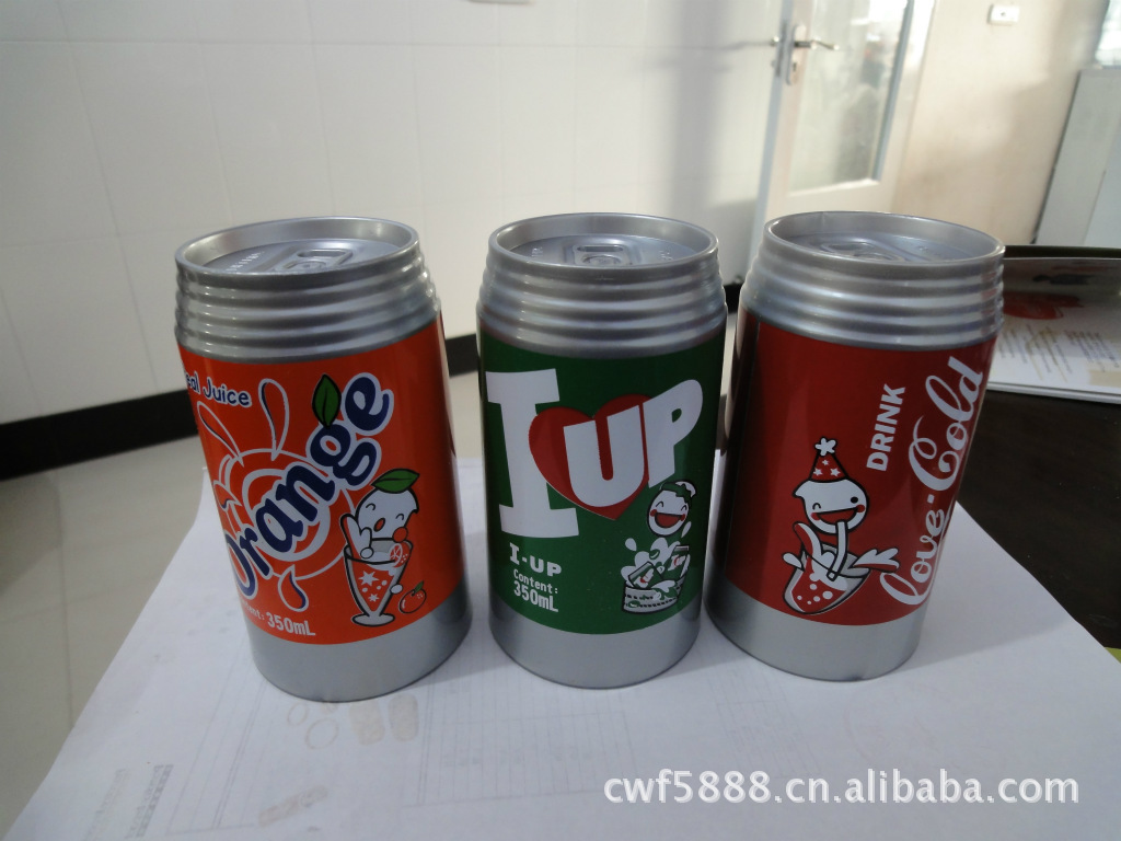 厂家热销易拉罐水杯可乐罐杯子创意杯子广告杯子刷牙杯漱口杯图片_12
