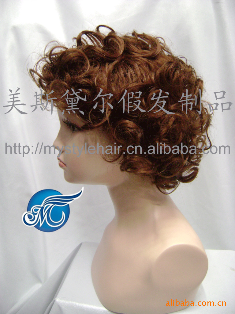 供应男孩<em>女孩</em>小卷头<em>短发假发</em> 国外经典<em>发型假</em>