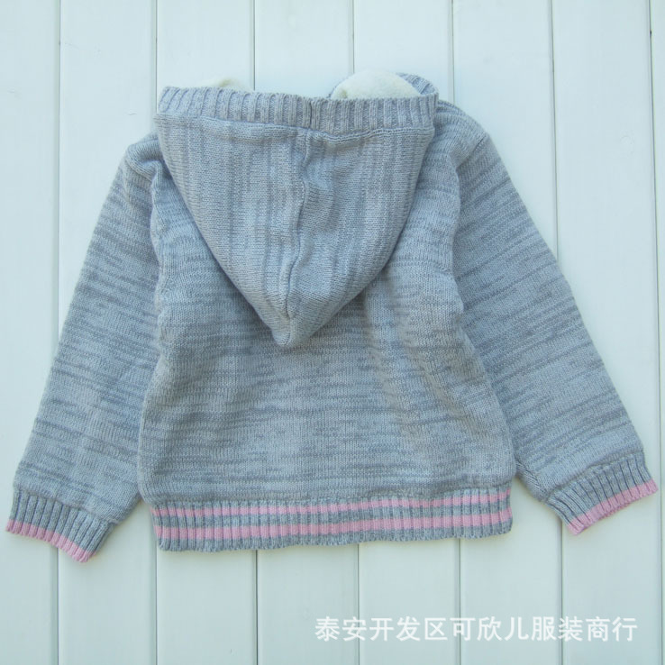 外贸<em>童装毛衣批发加厚</em>加绒童外套纯棉童线衣5