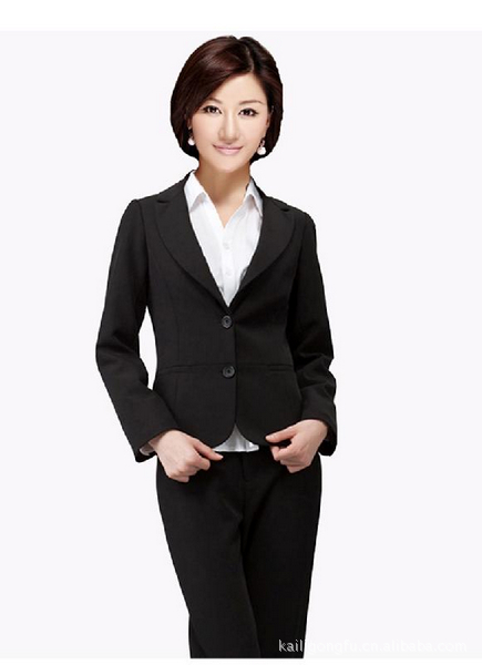 北京厂家供应正式庄重的女式工作服 套装图片