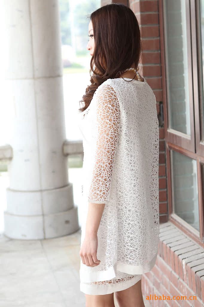 2011新款重工范冰冰同款快乐大本营镂空三件