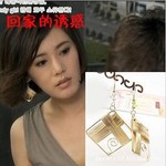 林品如同款大方扭曲圓環方形耳環