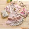 66828粉C 2011夏装新款 内系带 两件套连衣裙 服装批发