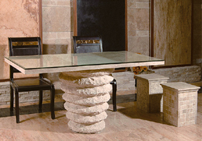 【铁艺石桌椅206001 206002】