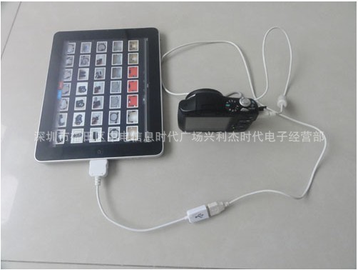 iPad 1 2 iPhone 4G 数码相机 读卡器 USB连接