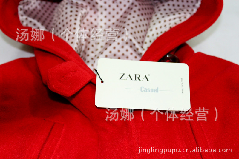 外贸ZA+RA男童/<em>女童连帽呢子</em>大衣<em>外套</em>3色 童