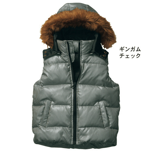 千趣会2011最新3层夹棉<em>马甲</em>-帽可脱卸两种穿