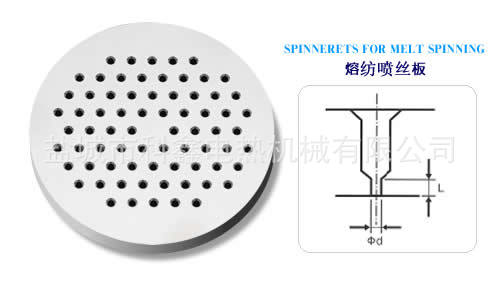 喷丝板 干纺喷丝板 熔纺喷丝板 复合纺丝喷丝板 喷丝板组件系列