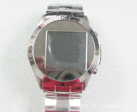 【四频 纯钢 MP3\/MP4\/FM 手表手机 MQ006】