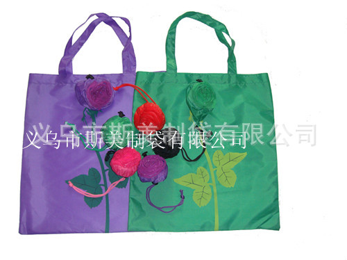 低碳环保创新折叠购物袋 创意小礼品袋批发 红