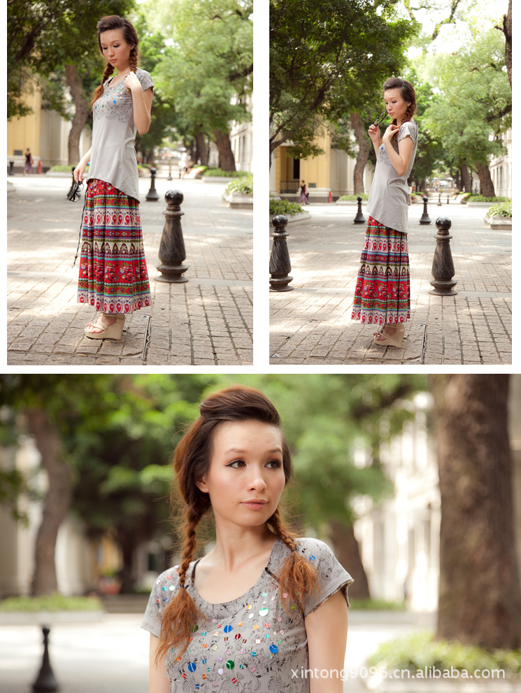 2012新品秋装可爱少女<em>欧美版女装</em>修身圆领风
