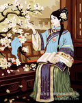 供应数字油画 40*50独倚西楼数字油画 diy数字油画