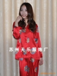 厂家加工贴牌【婚庆必备】情侣 套装100%真丝/丝绸睡衣 家居服