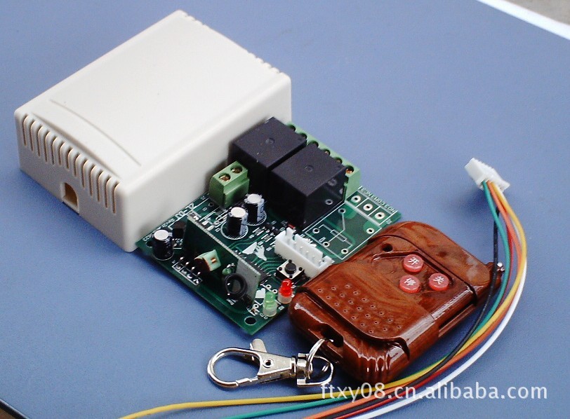 220伏单相交流电机正反转遥控开关,双控,带限