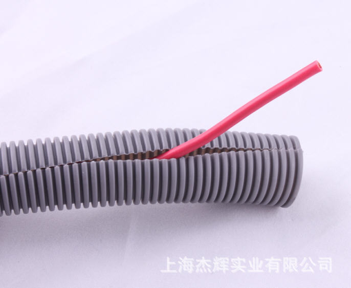 波纹管-JEHUI灰色剖开式尼龙波纹管,灰色单层