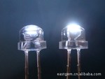 【特价销售】F5mm草帽灯白灯 超高亮低衰减 白光LED发光二极管
