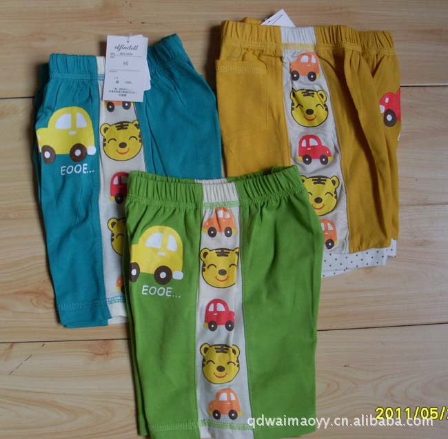 <em>童短裤夏</em>童装新款两用裆短裤热裤巧虎小汽车小