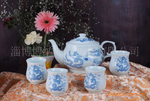 礼品 招商加盟 青花龙茶具 免洗杯 茶具陶瓷 龙年陶瓷礼品订制