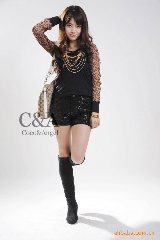 批发 海宁真皮皮裤<em>皮裙子</em> 绵羊皮<em>短裤</em> 超<em>短裤</em>靴