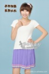 时尚瑞丽女式春夏装V领个性袖设计女式针织衫毛衣库存服装批发