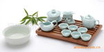 能量瓷养生 13头竹玉茶韵 易洁免洗 功夫茶具 淄博陶瓷商务礼品