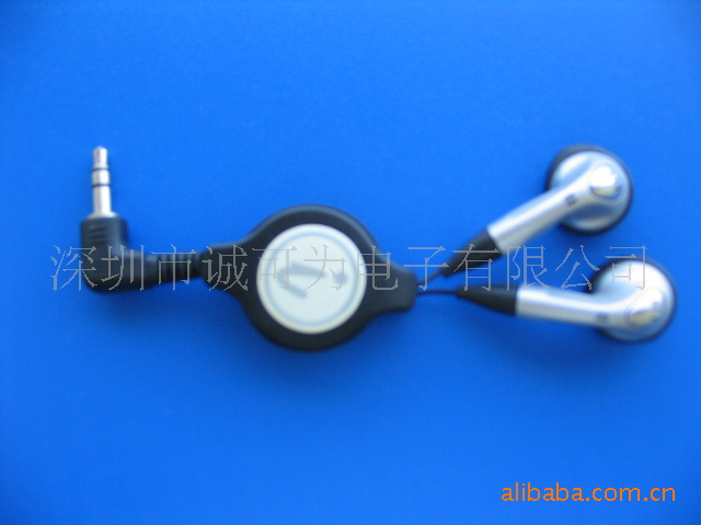 【厂家直销单双声道伸缩耳机 音量可调 长度可