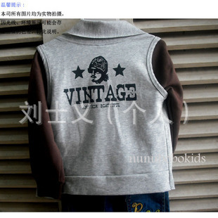 【儿童细毛圈背心 马夹 童<em>开衫</em> <em>搭配长短袖</em>T恤