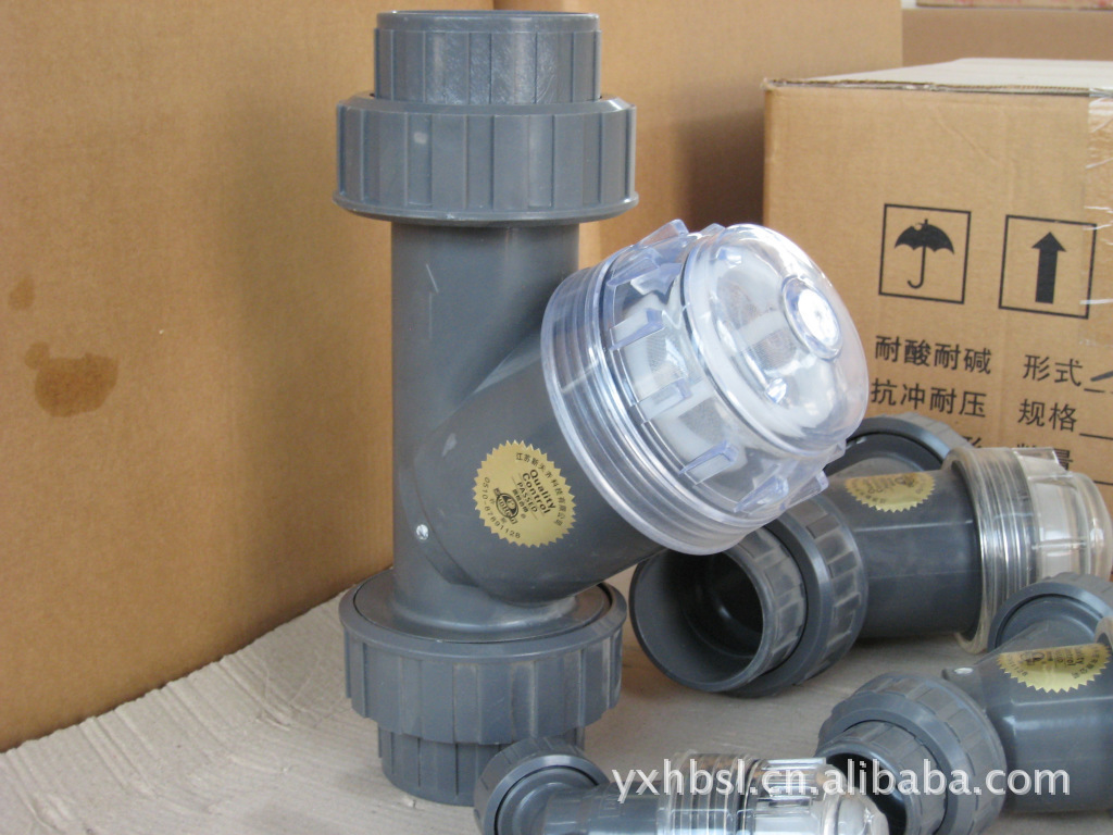 dn20 de25 Φ25 upvc abs 塑料 y型过滤器