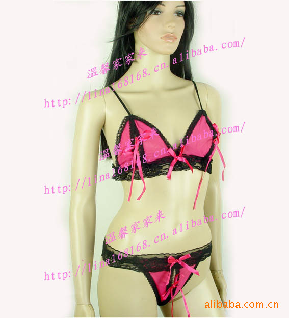 <em>女式</em>情趣内衣<em>文胸批发</em>文胸套装透明蕾丝TZ22