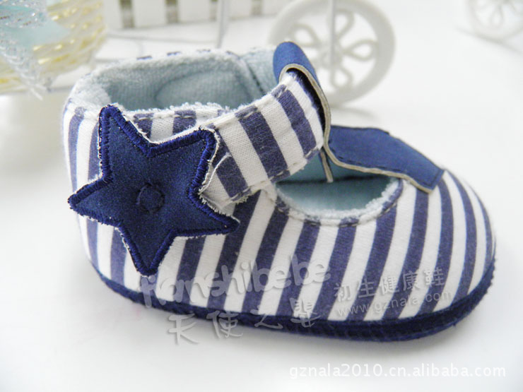 天使之婴0-6个月 婴儿鞋 宝宝鞋 11秋款 条纹 个